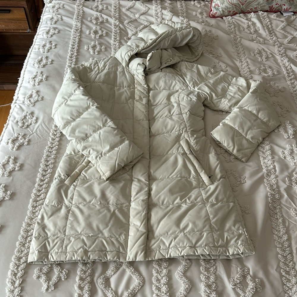 Good overall condition North Face down coat!